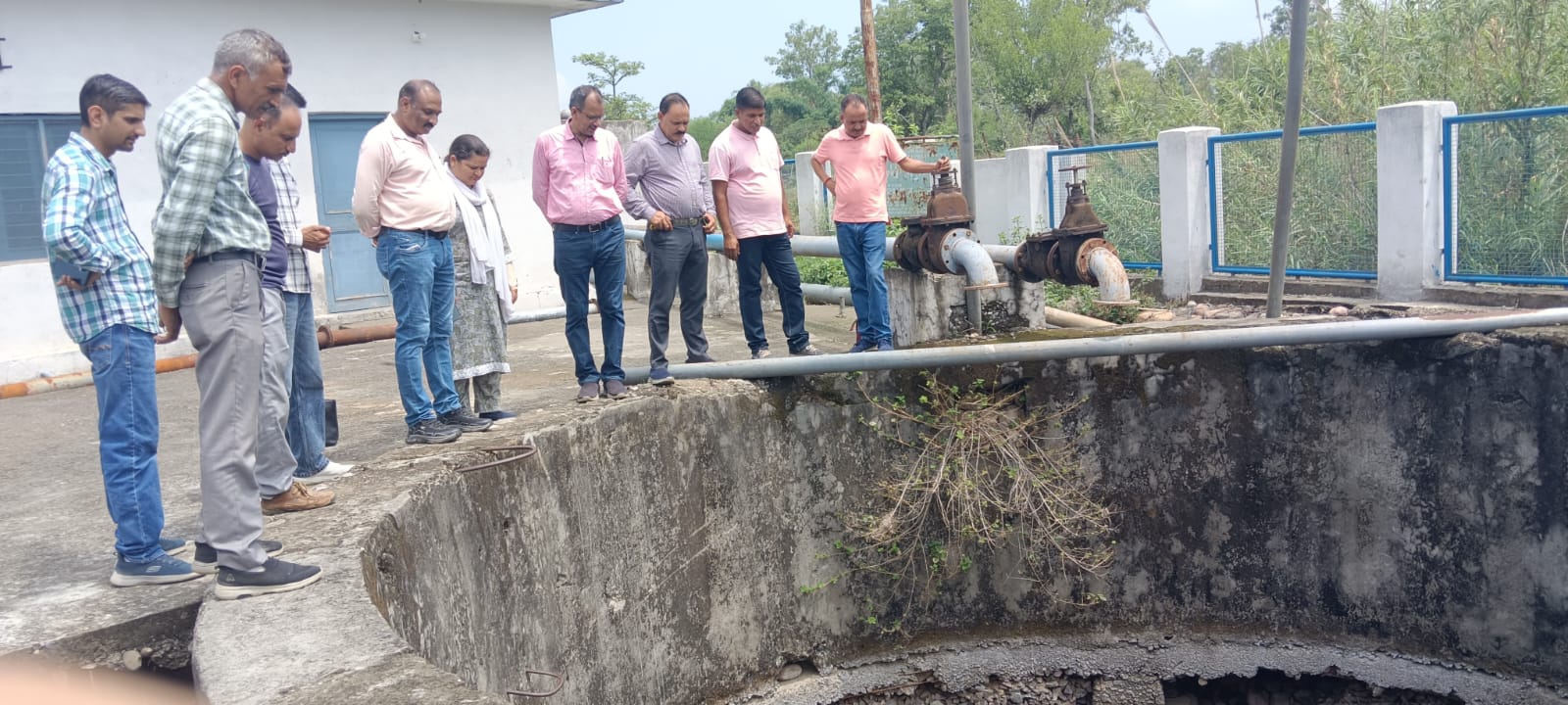 APD HPSHIVA Dr Ramal Angaria  inspected irrigation schemes work  of  Kathlag drown and Dehra  along with HDO Ghumarwin,SDO ,JE( JSV) and  representative of RJ industries gave valuable direction to complete all work in time bound manners.